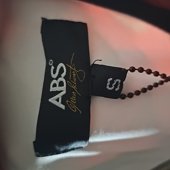 ABS Allen Schwartz Floral Print Mini Keyhole Dress w/ Pockets  Size Small Spring - Picture 10 of 11